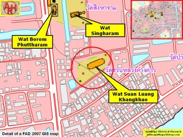 Detail of a 2007 Fine Arts Department GIS map