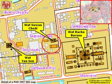 Detail of a 2007 Fine Arts Department GIS map
