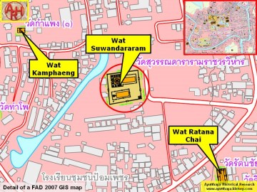 Detail of a 2007 Fine Arts Department GIS map