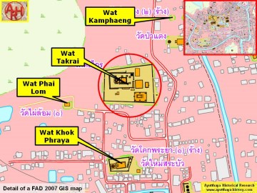 Detail of a 2007 Fine Arts Department GIS map