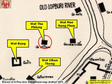 Detail of a 1974 Fine Arts Department map