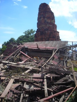 Storm damage in July 2009