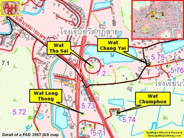 Detail of a 2007 Fine Arts Department GIS map