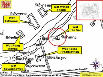 Detail of Phraya Boran Rachathanin's map