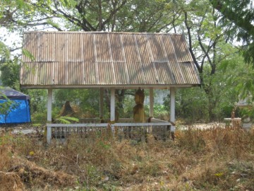 View of the vihara at the Juvenile Center