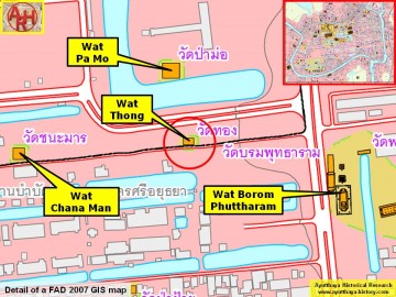 Detail of a 2007 Fine Arts Department GIS map