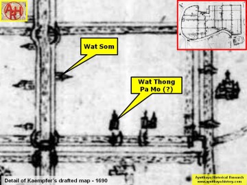 Detail of Engelbert Kaempfer's sketch map - Anno 1690