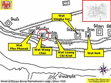 Detail of Phraya Boran Rachathanin's map - Anno 1926
