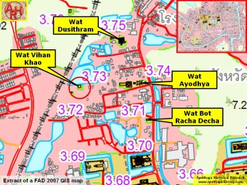 Detail of a 2007 Fine Arts Department GIS map