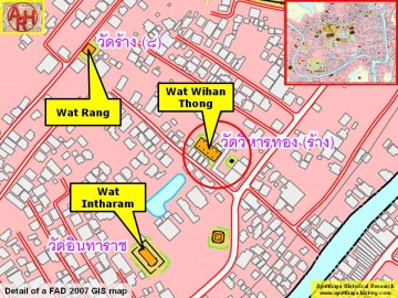 Detail of a 2007 Fine Arts Department GIS map