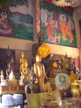 Inside the ordination hall