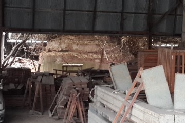 View of the base of the chedi on the premises