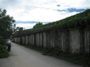 Warehouse with traces of Wat Yak within