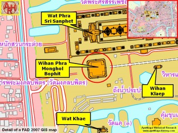 Detail of a 2007 Fine Arts Department GIS map