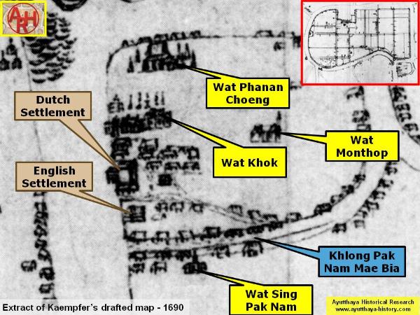 Extract of Engelbert Kaempfer's draft map drawn in June 1690