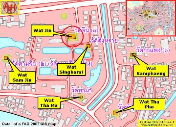 Detail of a 2007 Fine Arts Department GIS map