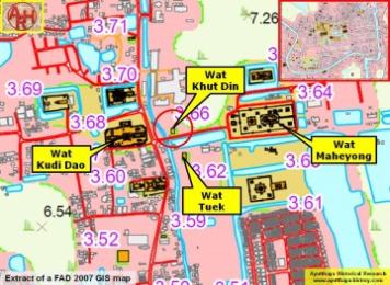 Detail of a 2007 Fine Arts Department GIS map