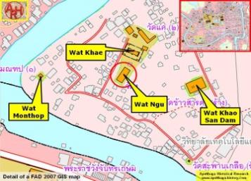 Detail of a 2007 Fine Arts Department GIS map